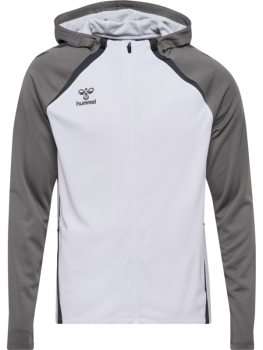 Kinder Hummel Lead 2.0 Kapuzen Trainingsjacke - White/Steel gray